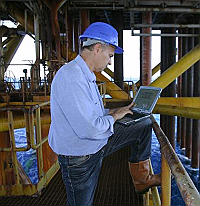 Un Tecnico a lavoro.